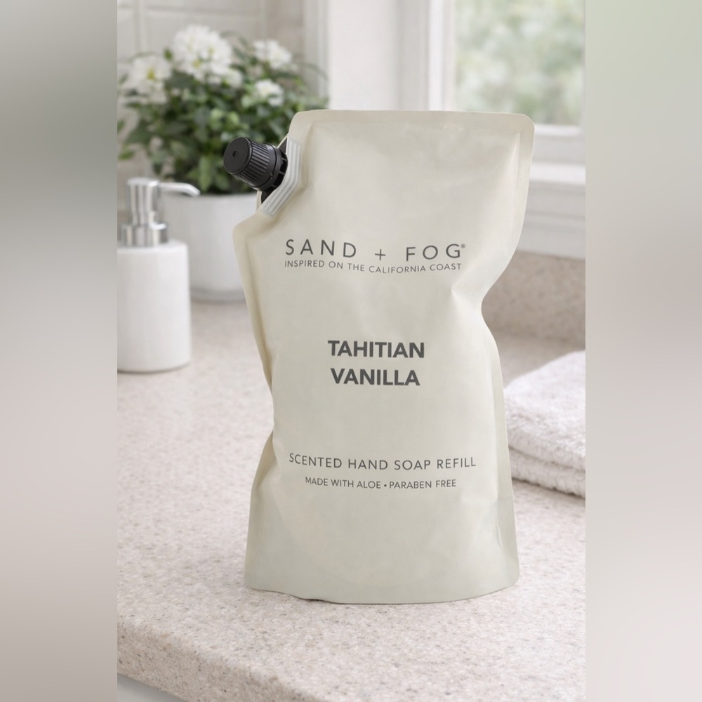 Sand + Fog Tahitian Vanilla Hand Soap Refill Bag 34 oz